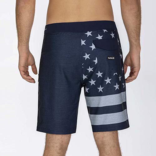 Hurley Men's Phantom Patriot 2.0 20" Board Shorts, Obsidian, 293
