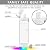 HANDYSPRING - Smart Water Bottle with Reminder to Drink Water - Lights and Sound (switchable) Spout Hydrate Glow Bottle 26 oz, Track Your Sips, Smart Hydration Reminder clear water bottle (white)