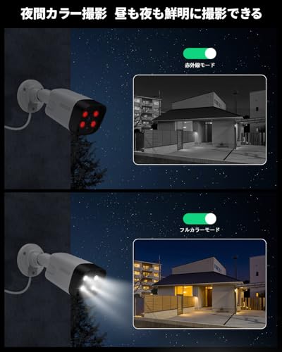 【発光威嚇・カラー暗視】OHWOAI ワイヤレス防犯カメラ AI人体検知 500万画素 屋外ワイヤレスセキュリティカメラ 屋外屋内 無線 監視カメラ 増設用のみ 独立作動不可 適格請求書発行可