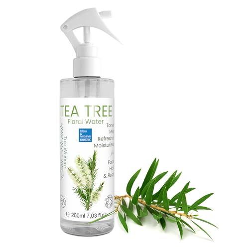 100% Puro Hidrolato de Árbol de Té · Agua Floral para todo tipo de Pieles · Cuidado de la piel, Cosmética Casera, Aromaterapia- Reduce granitos y puntos negros · 200 ml