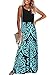 OURS Sexy Long Maxi Dresses for Women with Sleeveless (Blue, S)