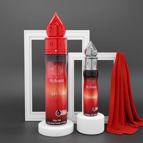 Eftina Perfume Oil Farenite 6ML Non Alcoholic Long Lasting Fragrance Unisex Fruity 0.20-Floz Liquid Spray.