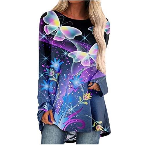Camiseta de verão outono meninas manga longa 2023 roupas gola redonda algodão gráfico brunch blusa c