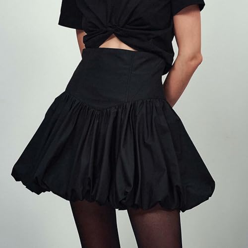 Women Y2k Skirt Mini Skirt Short Skirt Layered Pleated Cute High Waist A Line Ruffle Bubble Skirt Streetwear4