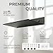 Z metnal Small Floating Shelves, Mini Display Metal Shelf for Collection, Decor Lack Wall Shelf, Utility Shelves,Aluminum, Wall Mounted, Matt Black, 8 inch, 2 Pack