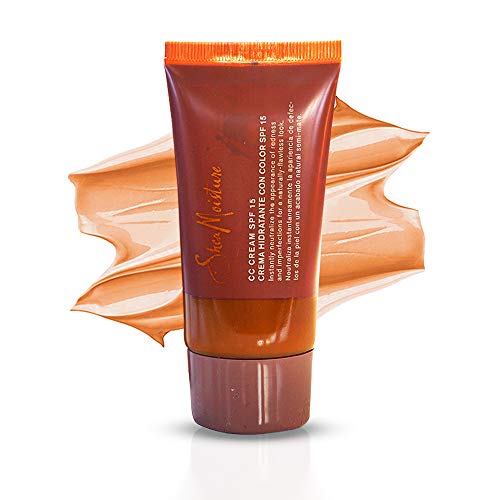 SheaMoisture ALL IN ONE CC Cream SPF 15 - Primes, Corrects, Moisturizes, Brightens, Conditions and Protects WITHOUT CLOGGING PORES! (Light)