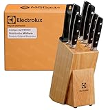 Kit Facas Para Electrolux Antiderrapante Aço Inox Afiador 8 Peças