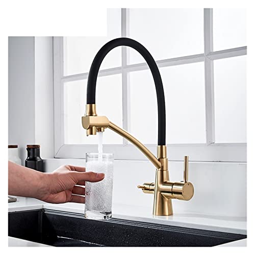 Robinet de cuisine à double bec pour éliminer le goût du chlore