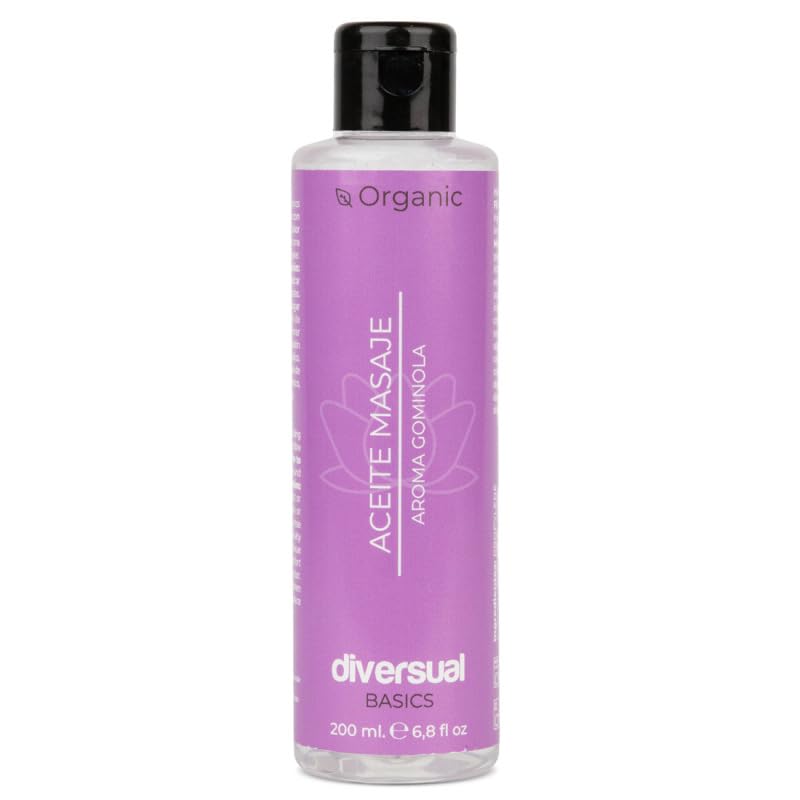 Diversual Aceite de Masaje Gominola, Comestible, Hidratante, Vegano (200 ml)