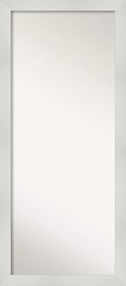Amanti Art Full Length Mirror | Mosaic White Mirror Full Length | Full Body Mirror | Floor Length Mirror 28.25 x 64.25 in.