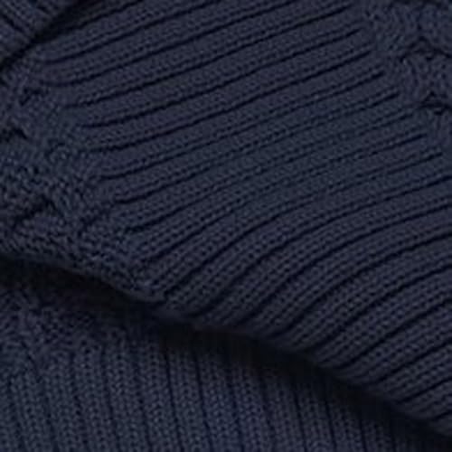Cable Knit Sweater for Men Casual Long Sleeve Mock Neck Knitted Sweaters Pullover Top Textured Chunky Sweaters3