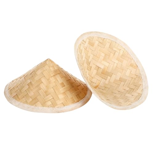DOITOOL Woven Hats Creative Painting Props Sun Protection for Classroom Decorations Durable Natural Material Fun - Main Image