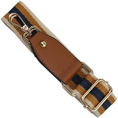 Image of Duwi Wide Handbag&Purse Strap Jacquard Woven Guitar Style Replacement Strap Multicolor Canvas Adjustable Crossbody Bag Strap