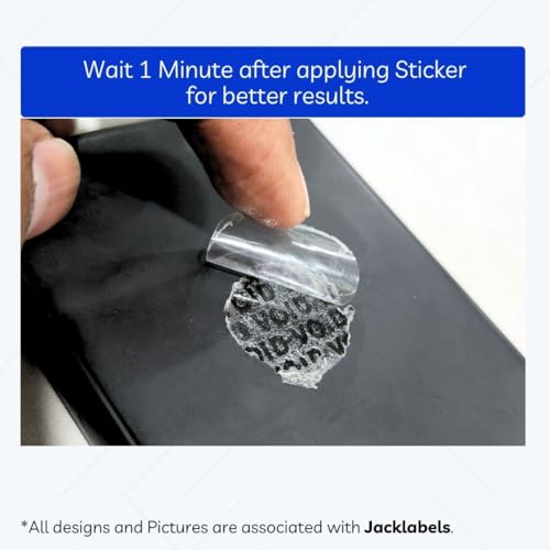 Image of Transparent Void Stickers | Tamper Evident Clear Labels for Packaging, Warranty, Electronics | PET Security Stickers (Pack of 100)