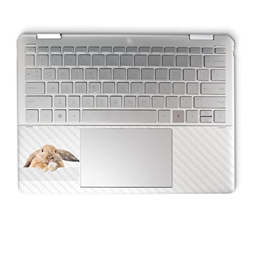 Image of MightySkins Carbon Fiber Skin Compatible with HP Spectre x360 14 inch (2022) Full Wrap Kit - Lop Bunny | Protective, Durable Textured Carbon Fiber Finish | Easy to Apply | Made in The USA