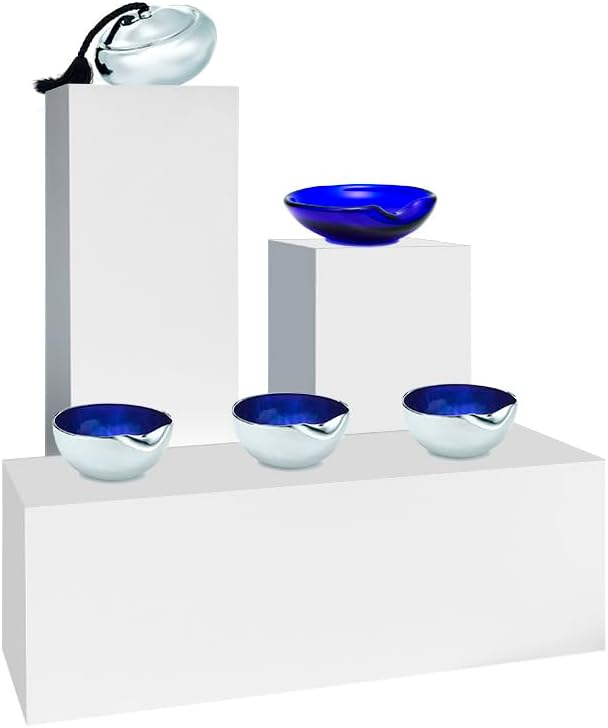 shopPOPdisplays White Laminate Display Pedestal - Fully Assembled - Museum-Quality for Sculptures, Retail Displays, Trophies with Matte Finish - 200 lb. Capacity (18" W x 18" L x 12" H)