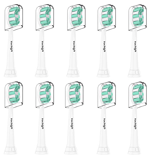 Replacement Heads for Philips Sonicare ProtectiveClean: Compatible with Sonicare DailyClean ExpertClean FlexCare EasyClean HealthyWhite 2 Series 3 Series W C2 C3 G2 4100 5100 6100 Toothbrush, 10 Pack