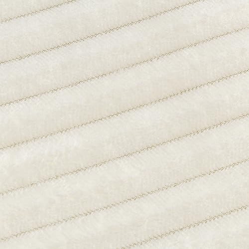 Wallace & Jones | Hundekissen mittelgroße Hunde waschbar, ca. 75 x 55 cm, Hunde Liegematte Cardi, Liegedecke M, Hundematte samtartiges Breitcordstoff, Farbe beige