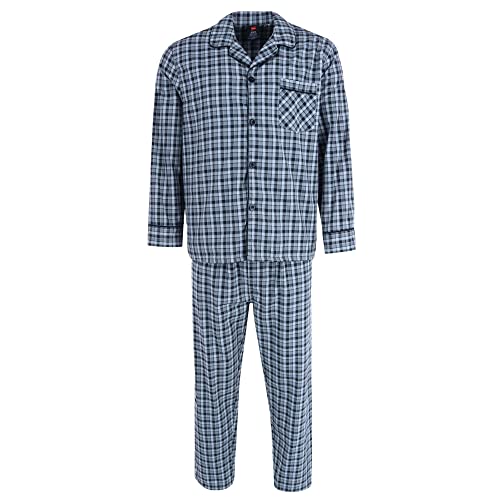 Hanes Men's Broadcloth Long Sleeve Pajama Set,...