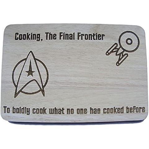 Space Star Inspired Gift IDEA Hardwood Wooden Chopping Cutting Cheese Board (24 x 17 cm Premium Hardwood) Cover