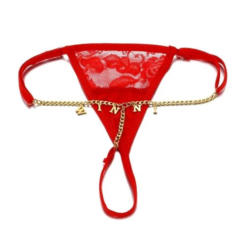Custom Thong for Women - Custom Name Thongs with Rhinestone Letters,Sexy Personalized Panties Body Chain Lingerie G-string