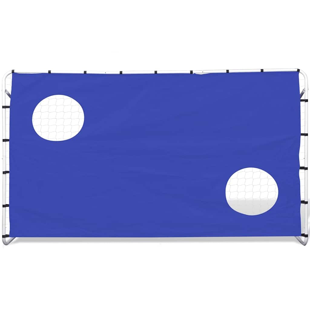 Portería de fútbol con portería de 240 x 92 x 150 cm, acero para entrenamiento de jardín, para niños y adultos