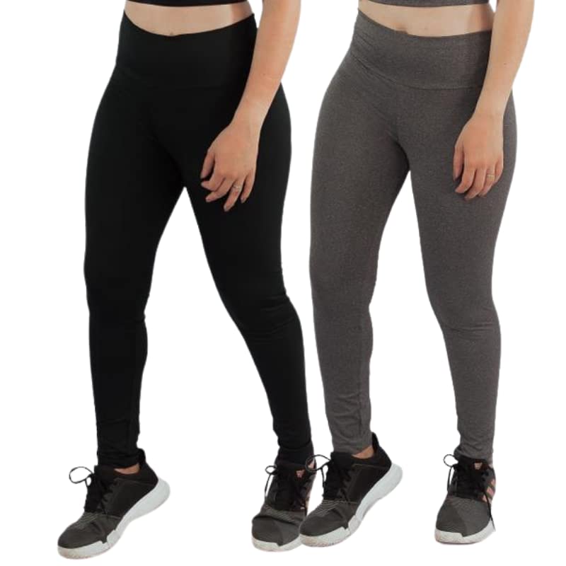 KIT 2 Leggings Fitness Academia Suplex Lisa G