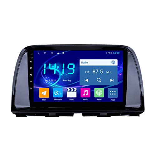 Dr.Lefran Navegación de Coche, Android 10 para Mazda CX5 2012-2015, Sistema de navegación GPS, Soporte Bluetooth WiFi FM, Mapa Global Incorporado, con cámara de Marcha atrás,4g+WiFi 4g+64g Cover
