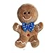 christmasshop 10cm Peluche Peluche Uomo Peluche Bracciale con Cravatta Blu Bow - Natale Soft Toys - Decorazioni Natalizie