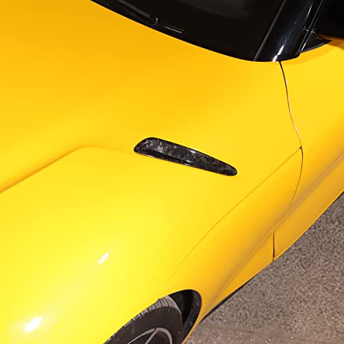 Real Carbon Fiber Car Front Hood Vents fits Exterior Decoration Accessories for Toyota Supra GR A90 A91 MK5 2018 2019 2020 2021 2022 2023 2024 Hood Vent Air Flow Intake Body Kits (Forging Texture)