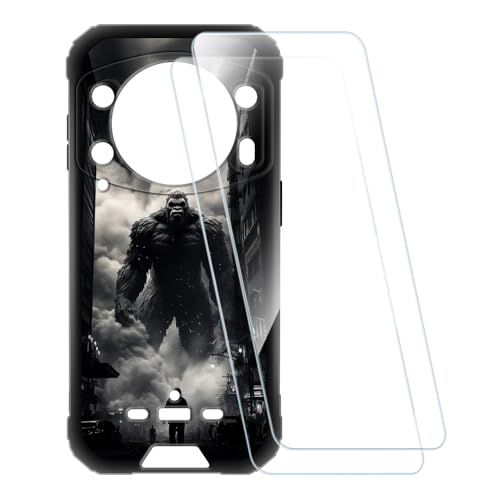 ESACMOT �v�����g�P�[�X + 2�������K���X�t�B���� Ulefone Armor 21 �Ƃ̌݊�������, �Ռ��z���\�t�g�J�o�[ HD�N���A (�����X�^�[)