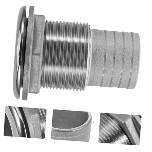 Tubería de desagüe del casco UKCOCO con conector de acero inoxidable 6
