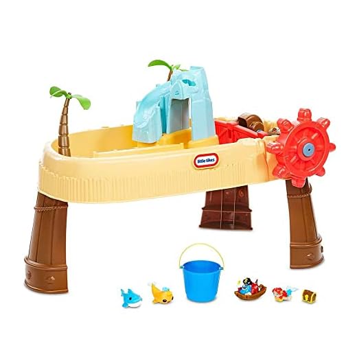 Little Tikes Island Wavemaker Water Table with Five Unique Play Stations and Accessories, Multicolor