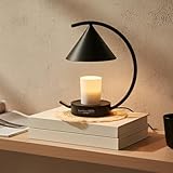 bamboo&life® Moonlit Candle Warmer Lamp,Unique Japandi Moon Design,4-Pc Eco-Luxury Set,US Brand,UL&ETL Certified Components,Real Bamboo Base,Touch Dimmer,Chic Birthday&Housewarming Gift,Home Decor