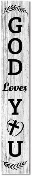 Wooden Thank You Jesus Welcome Sign 48in×8in, God Christian Passion Week Nativity Thanksgiving Day Decoration, Autumn Porch Leaner Farmhouse Decor, Christian Sign Decor