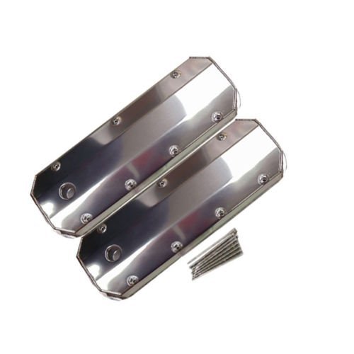 DEMOTOR PERFORMANCE Polished Valve Covers for BBC Big Block Chevy 396 454 427