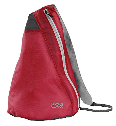 Lewis N. Clark Electrolight Sling Pack, Red/Charcoal, One Size