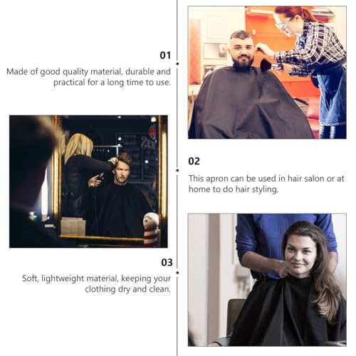 MAGICLULU Capa Profesional para Corte de Cabello y Barbero con Cierre de Broche, 120x150cm, Satinada para Salón y Barbería miniatura 6