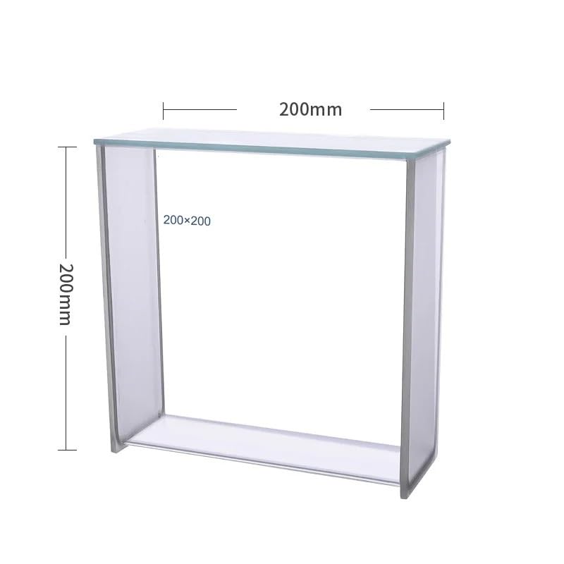 High Borosilicate Glass TLC Developing Tank - 200mm Square Staining Chamber for Laboratory Use