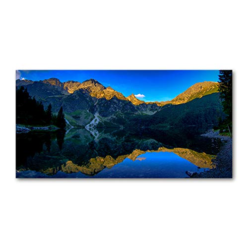 Impression sur toile paysage Tatry bleu 100x50 cm décoration murale moderne Tulup