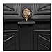 Geiger Women’s Mini Kensington Union Jack Quilted Leather Crossbody, Black
