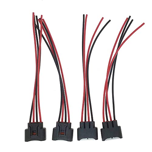 Pack Of 4 Ignition Coil Female Connector Plug Harness Pigtail Fits Hs250H Pontiac Vibe Scion Tc Camry Corolla Highlander Matrix Rav4 Solara Chevrolet Prizm Replace 2Azfe1Zzfe #TOP6