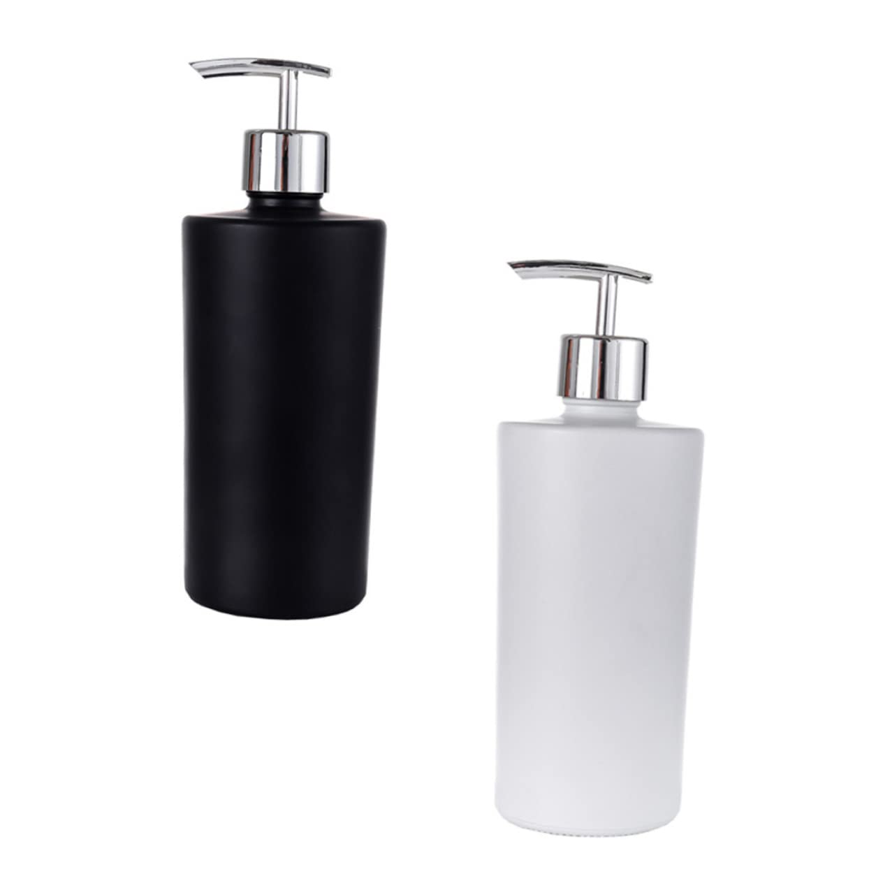 SOESFOUFU 2pcs Refillable Lotion Bottles Simple Storage Containers for Shower Gel and Liquid Soap Compact and Portable Design Safe and Leak Home and Travel Use