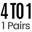 4 to 1 (1 Pairs)