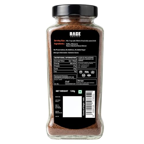 Image of Rage Coffee Silk Blend Belgian Chocolate 120 GMs | Premium, Bold & Smooth
