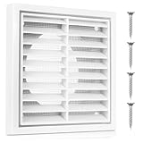 Rejilla de ventilación rectangular de plástico, adecuada para 100 mm rejilla ventilacion con mosquitera, Cubiertas rejillas de ventilacion para aires acondicionados, campanas extractoras, techos