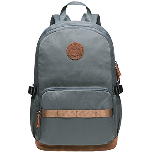 KAUKKO Stylish Oxford Fabric Backpack Travel Rucksack lightweight Hiking Bag Satchel (05-2-grey)