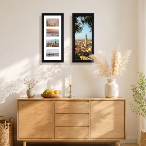 Golden State Art Collage Frame 8x20 Matted 4 4x6 Photos Wood Black, 2 Pack by Golden State Art - Image 8