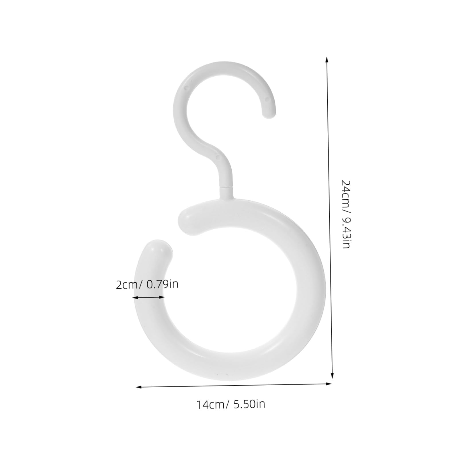 LIFKOME 10pcs Round Hanger Multifunctional Non Slip Organizer for Closet Space Saving Rack for Scarves Ties Belts and Purses for Home Use