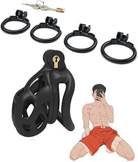 Jaula Protectora De Resina Negra Avanzada, Segura Y Respetuosa con El Medio Ambiente, Equipada con 4 Anillos De Tarjeta + 1 Cerradura, Regalo De Pareja S, F3